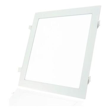 Imagem de Plafon Embutir Quadrado 25w BF - Embralumi, Branco Frio