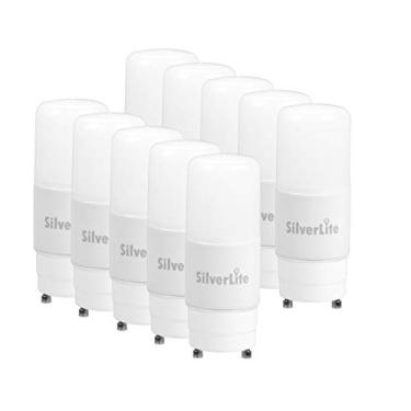 Imagem de Silverlite Base, 5 w (equivalente ao CFL 13 w CFL) Lâmpada PL GU24, 500 LM, branco macio (2700 k), conduzida por 120-277 V e balastro CFL, listado pela UL, pacote com 10
