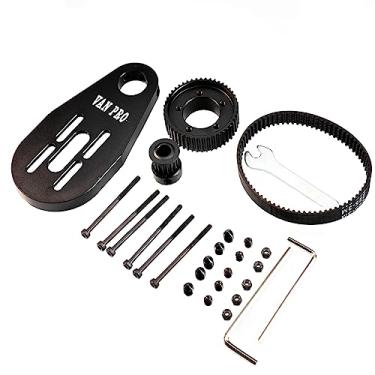 Imagem de vanpro® Kit de polias de rodas para skate elétrico longo DIY 7243PU70 mm, peças de kicktail duplo pequeno escova de peixe rua (polia 7243 + suporte de motor 5065)