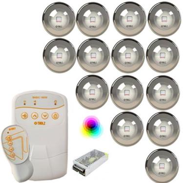 Imagem de KIT PDX1410n + 14 LED PREMIUM INOX 316 9W RGB Piscina Tholz