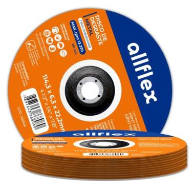 Imagem de Kit 10 Discos Desbaste allflex 115MM 4.1/2x1/4x7/8