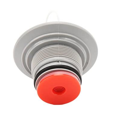 Imagem de 2 Unidades de Válvula de Barco de Caiaque Inflável Substituição de Plugue de Gás para Canoa de Bote de Borracha 8 Dentes Com Corda de Cobertura Inclui 2 Válvulas de Gás de Barco,