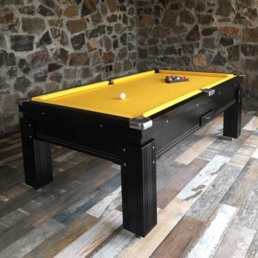 Imagem de Mesa de Sinuca e Bilhar Gaveta Madeira Maciça Carlin Bilhares Superfíc