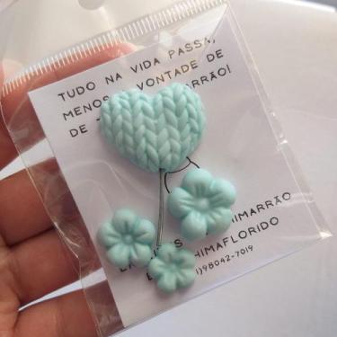 Imagem de Enfeite de Chimarrão - Florzinhas - Chima Florido, Azul Bebe