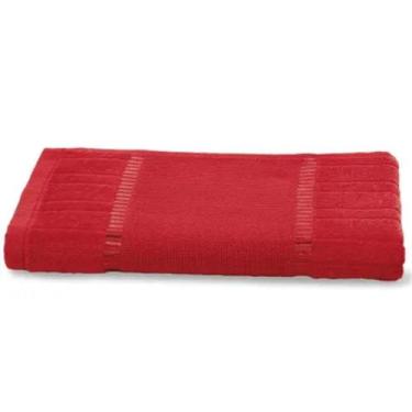 Imagem de Toalha Velour Bella Pra Bordar Lavabo cor Vermelha - BUETTNER