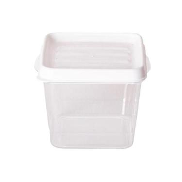 Imagem de Pote Quadrado Acrílico com Tampa 1,9 Litros - Com super vedação - Para