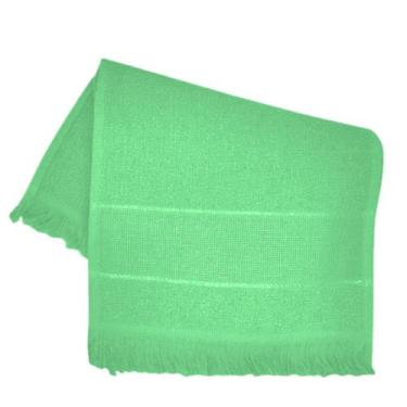 Imagem de Toalha social de mão  23cm x 33cm 100% algodão - Sem marca, Verdes