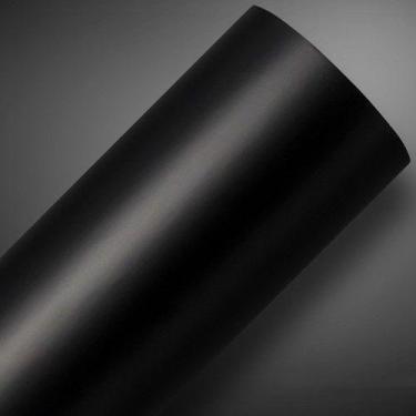 Imagem de Adesivo Vinil 60x120cm envelopamento Satin Preto Black Fosco para Colu