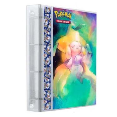 Imagem de Pasta Fichário Álbum Cristal Cartas Cards Pokémon Jirachi com 10 Folha