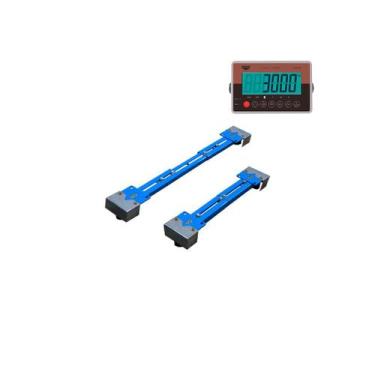 Imagem de Kit Barras de Pesagem Ajustável de 500 kg até 5000 Kg com Indicador AB