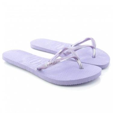 Imagem de Chinelo Havaianas Flat FC 4132921, Roxo, 33