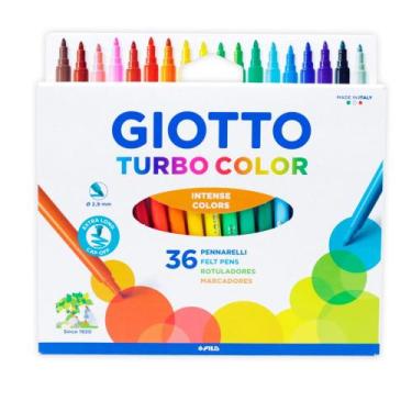 Imagem de Caneta Hidrográfica Giotto Turbo Color com 36 Cores