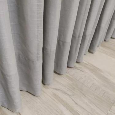 Imagem de Cortina Linho Forrada Para Bastão 3,00x2,50 Luxo - Salvatex Confecções
