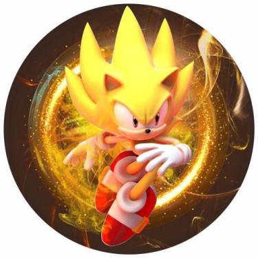Imagem de Painel Festa Redondo 3d Sonic Digital Sublimação 1,50M - Fantasia Bras