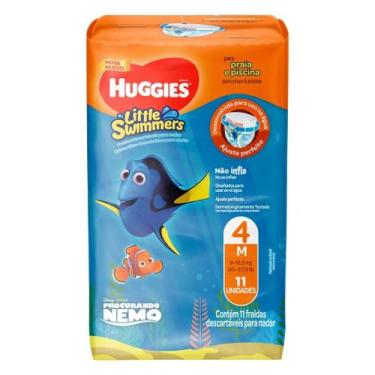Imagem de FRALDA PRAIA E PISCINA HUGGIES LITTLE SWIMMERS M - 11 unidades