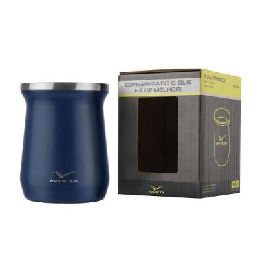 Imagem de Cuia Térmica Invicta em Aço Inox 250ml Azul  - Coleman