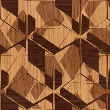 Imagem de PAPEL DE PAREDE DECORATIVO 3D MADEIRA (folha de 300x90 cm) - ATITUDE S