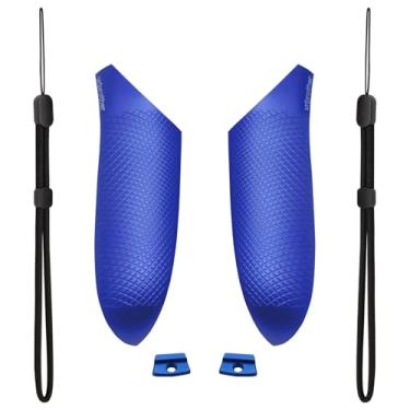 Imagem de Vrbrother Metal Replacement Battery Cover Compatible for Meta Quest3,Quest 3s Left and Right Controllers，Replacement Battery Covers kits with Adjustable Hand Straps (Blue)