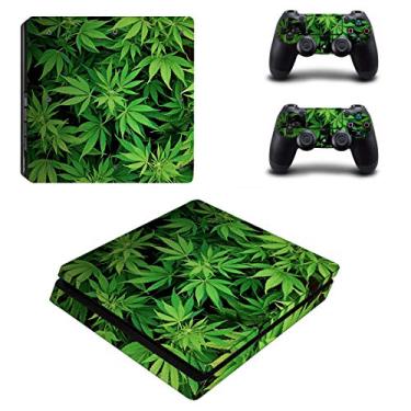 Imagem de UUShop Vinyl Skin Sticker Decal Cover for Sony PlayStation 4 Slim PS4 Console Weeds Leaf