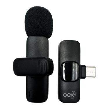Imagem de Microfone de Lapela sem Fio USB-C MK306, OEX  OEX