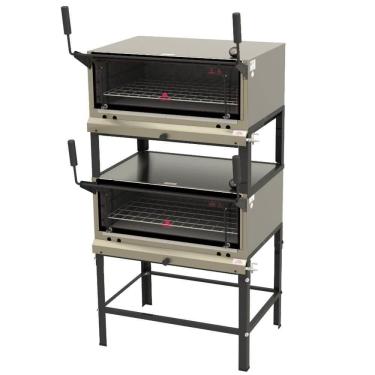 Imagem de Forno Industrial Duplo A Gás Progás PRP-860 DP S/KG Inox Pedra Refratária Abertura Guilhotina P45154