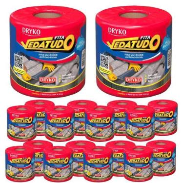 Imagem de Fita Asfáltica Vedatudo 15 cm x 10 m 20 Unidades DRYKO