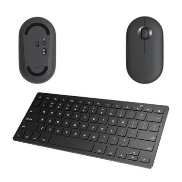 Imagem de BDNET, Mouse e Teclado bluetooth para iPad Air 5 10,9" 2022 Preto