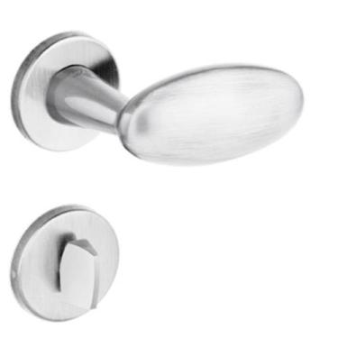 Imagem de Fechadura Cosmus Banheiro 55mm Escovado Zamack Imab Conjunto