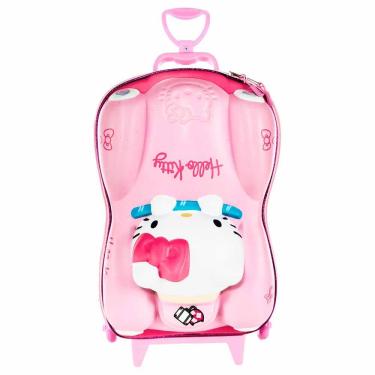 Imagem de Mochila 3D de Rodinhas Infantil - Carro Hello Kitty - Maxtoy