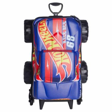 Imagem de Mochila 3D de Rodinhas Infantil - Hot Wheels - Race Monster Truck - Maxtoy