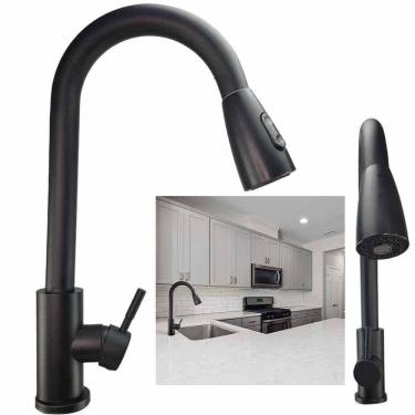 Imagem de Torneira Goumert Pull Down Monocomando Cozinha Flexivel Agua Fria Quente Cuba Mesa Limpeza