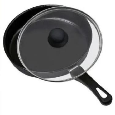 Imagem de Frigideira N24 Tampa De Vidro Preta Marcolar