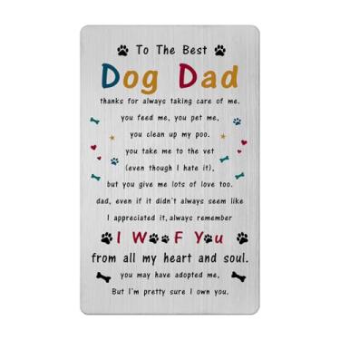 Imagem de Gezxin Cartão de Dia dos Namorados para Pai de Cachorro - Presentes de Aniversário para Amantes de Cães Presentes de Páscoa de Dia dos Pais