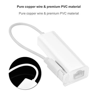 Imagem de Adaptador de Rede Ethernet USB 3.1 Type C RJ45 para Plug and Play Design Compacto Branco