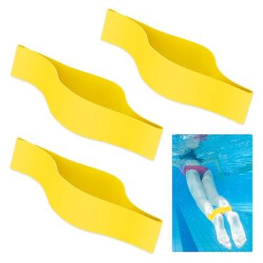Imagem de LJHYSD Tira de borracha no tornozelo para natação, faixa de natação para pernas, resistência, exercício, equipamento de treinamento de natação, acessórios, faixas de exercícios para mulheres e homens,