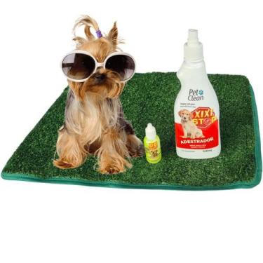 Imagem de Kit Pet Clean Adestrador Xixi Stop 500ML Mais Pipi Certo 30ML Mais Tap