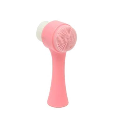 Imagem de Genérico Escova Facial 2 em 1 com Esponja de Massagem para Skin Care Cuidado Facial Completo (Rosa)