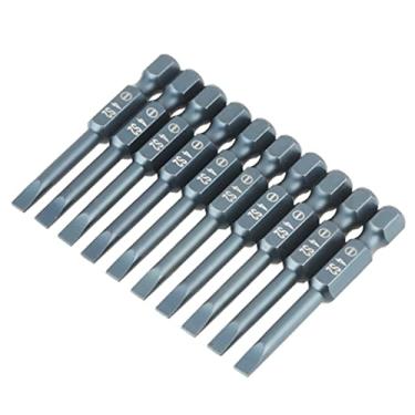 Imagem de 10 Pçs 1/4 Hex Nk Chave de Fenda Conjunto Bits 50mm Oy Aço Magnético Chaves de Fenda Bit Kit para H6.3 * 50 * Sl4mm
