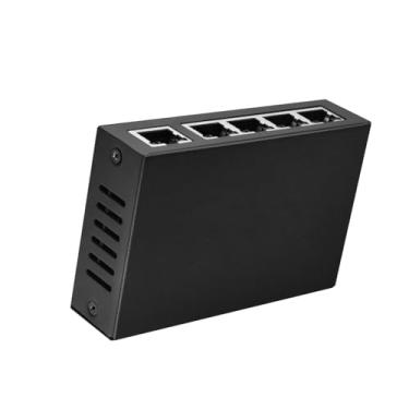 Imagem de Extensor PoE 1 em 4 Saídas PoE Passthrough Switch para Sistemas de Segurança Câmera IP