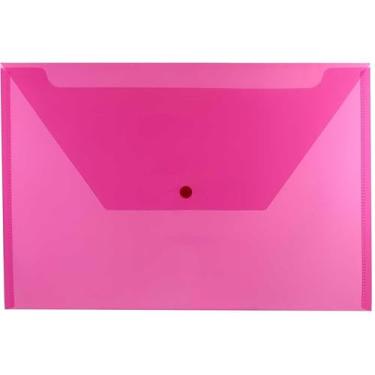 Imagem de JAM PAPER Envelopes de plástico com fecho de pressão – Caderno Legal – 23 x 34 14 1/2 – Rosa fúcsia – Pacote com 3