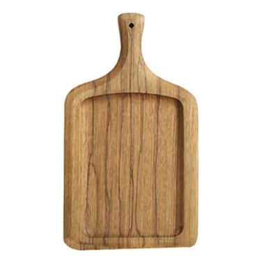 Imagem de Espaçoso Tábua de charcutaria com alça Tábua de pão ocidental Tábua de pizza nórdica criativa Pratos e bandejas Tábua de cortar queijo Multifuncional