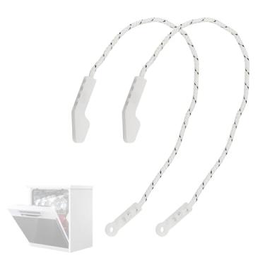 Imagem de 154578801 AP3958767 PS1524995 (pacote com 2) cabos de porta compatíveis com máquina de lavar louça Frigidaire Electrolux serve nos modelos # PLD, FDB, GLD, DGB, DGC, FFB, FFI, FGB (pacote com 2)