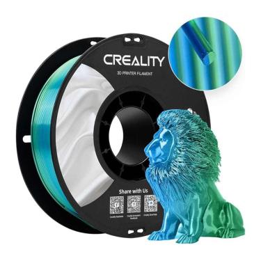 Imagem de Filamento CR SILK Creality para Impressora 3D Azul e Verde 1Kg 1.75mm