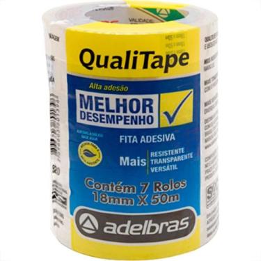 Imagem de Fita Durex Adelbras 18 X 50 - Kit C/7 RL
