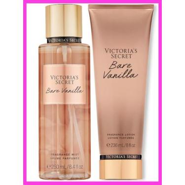 Imagem de Kit Victorias Secret Bare Vanilla Body Splash e Creme Hidratante  Orig