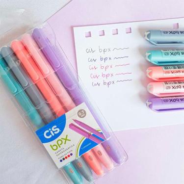 Imagem de Caneta Esferográfica BPX Tons Pastéis - Kit c/5 unidades - CiS