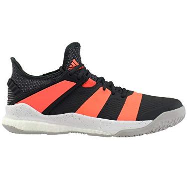Imagem de adidas Tênis masculino Stabil X Cross Trainer, 40, Cinza seis/coral sinal/cinza, 14.5