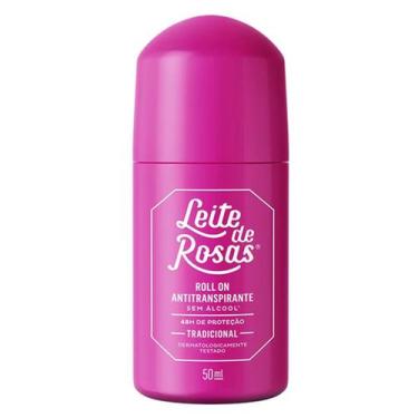 Imagem de Desodorante Rollon Leite de Rosas 48h Tradicional