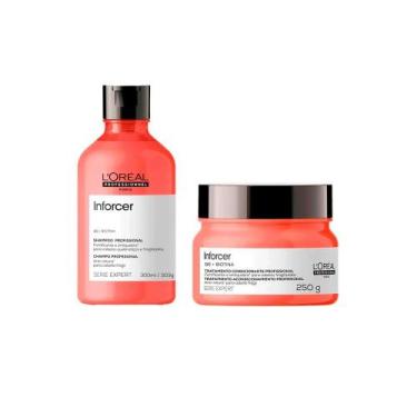 Imagem de Kit L'oréal Inforcer - Shampoo Inforcer 300ml + Máscara Inforcer 250g 