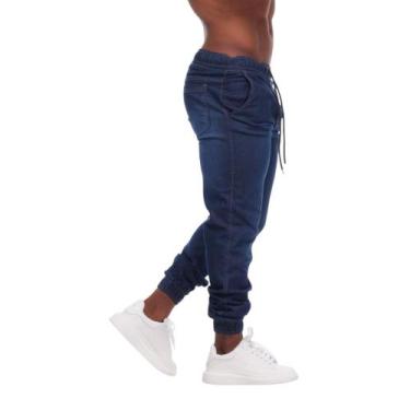 Imagem de Calça Jogger Masculina Jeans ou Sarja Slim Fit Confortável - Mitchelgu